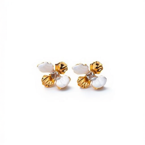 Fashion <b>Stud</b> <b>Earrings</b> 316L Stainless Steel PVD Gold Plating Sustainable Resistant - Product Image 2