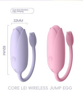 Produk baru kontrol aplikasi silikon 9 frekuensi getaran penggetar telur G Spot pemijat klitoris telur cinta masturbasi wanita - Product Image 6