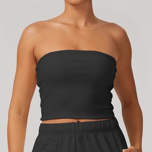 Haut de sport sans bretelles en velours European Virtue pour femme, anti-choc, séchage rapide, pour le yoga, sexy, dos nu, sous-vêtement de sport - Product Image 5