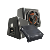 Subwoofer passif en bois de 6 pouces pour voiture, mise à niveau des basses sans perte, ensemble complet avec amplificateur monocanal et câbles audio