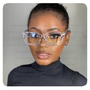 Haro phù hợp 2026 xu hướng của phụ nữ lõm vuông gọng kính thời trang phù hợp với móng tay làm từ vật liệu PC bền - Product Image 5