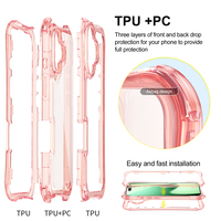 La más nueva funda de teléfono 3 en 1 para Samsung Galaxy A07 A17 A27 A37 A57 funda de teléfono de refrigeración de diseñador de acrílico duro