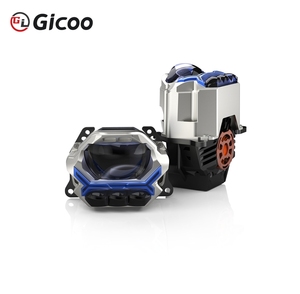 3 Inch LED Bi Lens <b>Projector</b> Headlight Module With Halo Laser LED <b>Lights</b> 6000K Cool White Dual Turbo Fan Cooling Car Accessories - Product Image 1