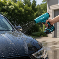 Souffleur sans fil HP sans balais 21V Lithium-Ion, souffleur d'air portatif pour lavage de voiture, nettoyage de la poussière, déneigement