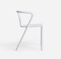 Chaise de café de style moderne ensemble de chaises de salle à manger en plastique 6 chaises empilables pour l'entrée de l'appartement à la maison ou la décoration de café de bar à la maison