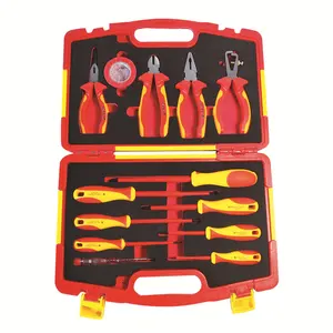 S677A-13 SFREYA VDE 1000V boîtier d'outils d'isolation isolé double couleur 13 pièces pince tournevis kit d'outils