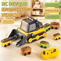 Jouet véhicule d'ingénierie télécommandé 2.4G RC, design Serpent Glouton, camion d'ingénierie RC, jeu de mini-voiture de capture par ingurgitation