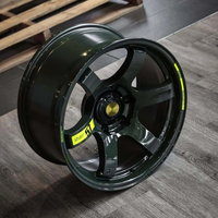 Jantes RAYS noires 57DR 5x114.3 5x120 JDM forgées, jantes de 19 et 18 pouces pour Subaru WRX, Toyota GR Corolla, Civic TypeM3, M4, Mercedes