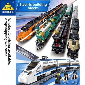 Tren Eléctrico de Plástico ABS, Modelo de Ciudad, Juguete Educativo de Construcción para Niños y Niñas - Product Image 5