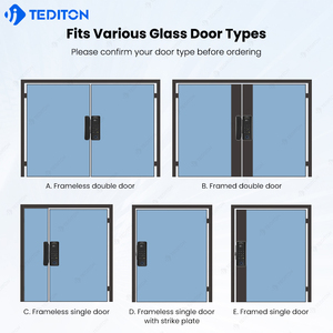 Cerradura Inteligente para Puerta <span class=keywords><strong>de</strong></span> Vidrio TUYA con Reconocimiento Facial, Acceso por Contraseña Deslizante, Almacenamiento <span class=keywords><strong>de</strong></span> Datos en la Nube, para Hogar, Oficina y Hotel - Product Image 4