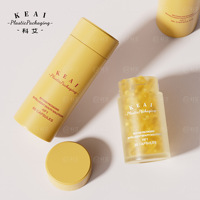 Flacon cylindrique transparent PS de 100 ml pour compléments alimentaires, avec bouchon à vis de qualité alimentaire, vide, pour 30, 60 ou 90 comprimés, personnalisable avec logo