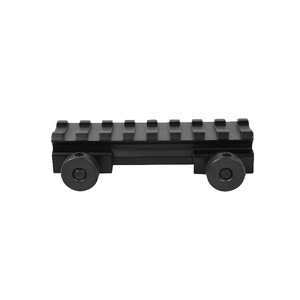 Matte <b>Black</b> Corrosion Resistant 20mm 8-Slot Sight Riser Base CNC Machined Aluminum Alloy Outdoor Equipment <b>Bracket</b> - Product Image 2