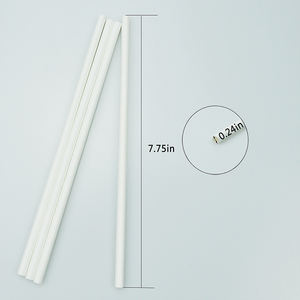 생분해 성 백지 마시는 빨대 맞춤형 6mm, 8mm, 10mm 벌크 개별 포장 - Product Image 4