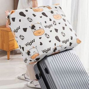 Cartoon Quilt Sttorage Bag Large Capacity Travel <b>Packing</b> Duffle Bag Closet Folding Organizer Bag - Product Image 5