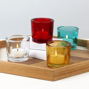 キャンドルホルダーカップタンブラー80Ml小型クリアカラーガラス香り付きキャンドルホルダー - Product Image 2