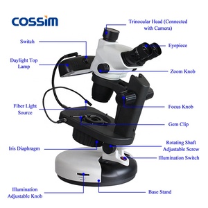 VGM870A <span class=keywords><strong>Microscope</strong></span> numérique trinoculaire Gemological 0.67 ~ 4.5X pour pierres précieuses, <span class=keywords><strong>inspection</strong></span> industrielle et coupe de bijoux - Product Image 4