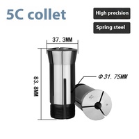 Haute précision 5c mandrin couteau aiguiseur 3mm-26mm ressort mandrin baril pince grilles complètes usage industriel nouveau roulement de moteur