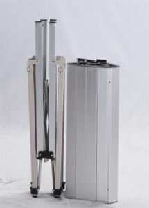 American European Style Aluminum Steel <b>Folding</b> Metal Garden <b>Table</b> High Picnic Camping <b>Table</b> for Outdoor Use Parks Modern Design - Product Image 4