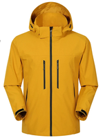 Veste Hardshell Multi-Poches Ivoire, Blanche Cassée, Imperméable avec Capuche et 4 Poches Zippées Noires Scellées, Personnalisable en Gros