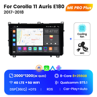 MEKEDE M6 PRO radio de coche android voiture lecteur mp3 voiture accessoires de voiture écran tactile pour Toyota Corolla Auris E180 2017 2018