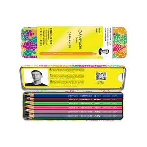 Ensemble de crayons d'art à base d'huile et solubles dans l'eau CARAN D'ACHE Germanier Collaboration pour débutants, ensemble de 13 crayons - Product Image 1