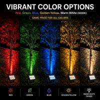 Projecteur LED paysager 50W 100W IP65 étanche à faisceau étroit de 30 degrés pour éclairage d'arbre extérieur et éclairage architectural avec RGB
