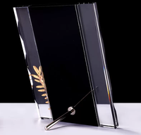 Trophée en verre personnalisé avec cadre en cristal, impression UV, design gravé étanche pour les sports