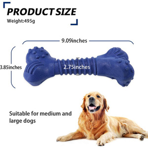 Aggressive Chewers Tough Durable Strong Natural Rubber Pet <strong>Dog</strong> <strong>Chew</strong> <strong>Bone</strong> Toy for Large <strong>Dogs</strong> - Product Image 2