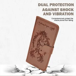 Étui portefeuille en cuir 3D motif cerf porte-bonheur pour <span class=keywords><strong>iPhone</strong></span> 17 Air 16E 16 <span class=keywords><strong>Pro</strong></span> <span class=keywords><strong>Max</strong></span> 15 Plus 14 <span class=keywords><strong>13</strong></span> 12 11 X XS avec boucle et porte-cartes - Product Image 5
