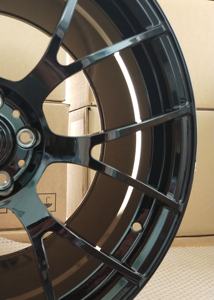 Pengzhen Custom Gloss Black Design a doppio raggio Y 16 17 pollici 5x112 in lega forgiato cerchi in lega per scarabeo VW - Product Image 4