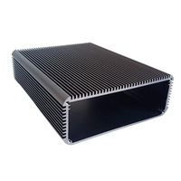 Boîtier PCB personnalisé 120x45 en aluminium extrudé pour amplificateur, boîtier de dissipation thermique anodisé, boîtier de contrôle multifonctionnel