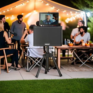 ลำโพงไร้สายสีดำระดับมืออาชีพ ลดราคาพิเศษ ชุดเครื่องเสียงคาราโอเกะพกพา ให้ประสบการณ์การร้อง<span class=keywords><strong>เพลง</strong></span>สุดยอด - Product Image 4