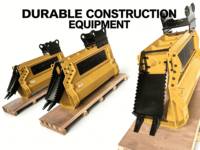 Broyeur forestier pour excavatrice, adaptateur de déchiquetage pour bois dur et bois tendre, accessoire de débroussaillage et d'élagage
