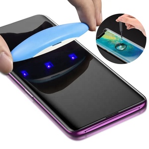 Volle Abdeckung UV-gehärtetes Glas Displays chutz folie für Samsung Galaxy S21 Ultra S20 Plus Note 20 Ultra mit UV-Licht UV-Kleber