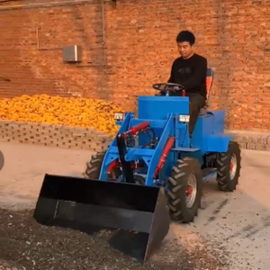 Mini chargeur frontal de chargeuse sur pneus diesel électrique de 400kg en Chine avec composants essentiels du moteur et de la pompe disponibles à la vente - Product Image 3