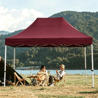 Tente de réception pliante d'extérieur 3x4m en tissu Oxford, auvent pop-up simple, promotionnel et personnalisable
