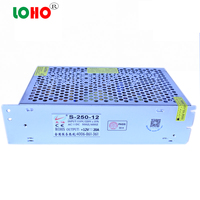 Alimentation LED industrielle Lianghong S-250-12, entrée 120V/230VAC, sortie simple 12V 20A 240W 250W, CE ROHS 92%