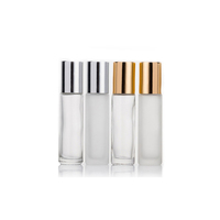 Grosir 5ml rol minyak parfum buram botol bola baja Amber krim mata biru merah 10 ml rol on botol kaca Matte hitam