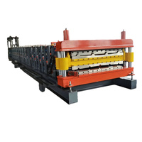 Machine de formage à froid de profilés personnalisés IBR à double couche entièrement automatique pour la fabrication de tuiles de toiture