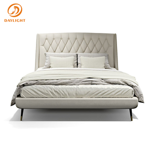 Modern Home Furniture Double Solid Wood Wall Bed with <strong>Storage</strong> and Hand Carved Design - Product Image 2