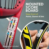 Compteur de points mécanique auto-adhésif pour raquettes de tennis ou de padel – Kit de suivi des scores fin et attachable