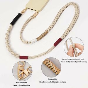 สายคล้องโทรศัพท์แบบปรับได้ ทำจากไนลอน งานแฮนด์เมด คุณภาพพรีเมียม สายยาว ป้องกันการสูญหาย ดีไซน์เรียบง่าย ทันสมัย สายคล้องโทรศัพท์แบบสะพายข้าง - Product Image 2