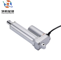 Actionneur linéaire électrique à aimant permanent DC 12V/24V/36V, couple 500N-2500N, vitesse 5-90mm/s, course 1000mm, IP65/66, ventilateur