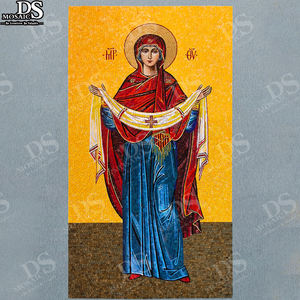Customized Hand Cutting Religious Jesus Virgin Mary Church Wall Tiles Art Mosaic Mural Glass Stone Ceramic <strong>Marble</strong> and Tile Floor - Product Image 3
