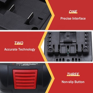 Adaptador de Batería para Herramientas <span class=keywords><strong>Bosch</strong></span> de 18 V, Adaptador DM18BS para Convertir Baterías de Iones de Litio de 18 V de <span class=keywords><strong>DeWalt</strong></span> y <span class=keywords><strong>Milwaukee</strong></span> a Herramientas Eléctricas <span class=keywords><strong>Bosch</strong></span> - Product Image 2