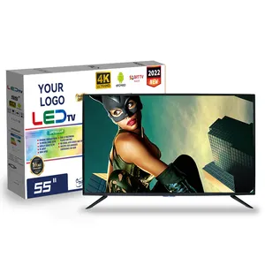 Pabrikan 55 "Smart Android Wifi Tv Televisi Inteligente De 55 Pulgadas 4K 50 Inci Pengganti Layar Lcd Tv