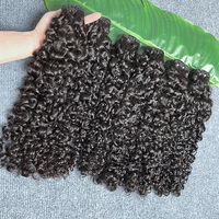 Extensions de cheveux bouclés birmans vierges à double trame, cheveux humains bruts d'un seul donneur, qualité 12A, pour le dropshipping