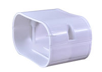 Conduit rectangulaire en PVC de 80*65mm Conduit extérieur en plastique Conduit de câbles en PVC pour les systèmes de CVC