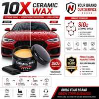 Cera de Recubrimiento Nano 10X, Pasta de Silicona Metílica, Protección de Pintura para Automóviles, Impermeable, Superhidrófoba, Brillo, 130 g