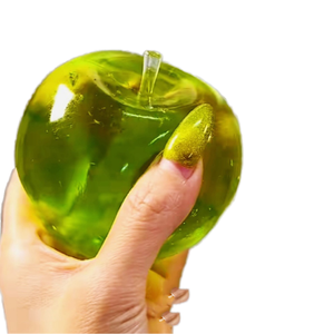 Juguete Antiestrés de TPR con Forma de Manzana y Té Verde, Pelota Blanda para Aliviar el Estrés, Regalo para Niños y Adultos, Juguete para Aliviar la Fatiga, Venta al Por Mayor - Product Image 1